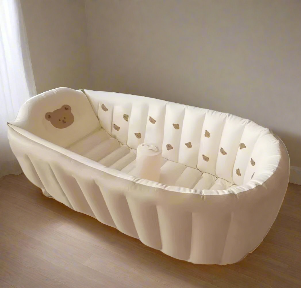 Baby Bear Inflatable Bathtub 🛁🐻 - BabyPlay | Where Joyful Moments Begin! Inflatable Bath Tub