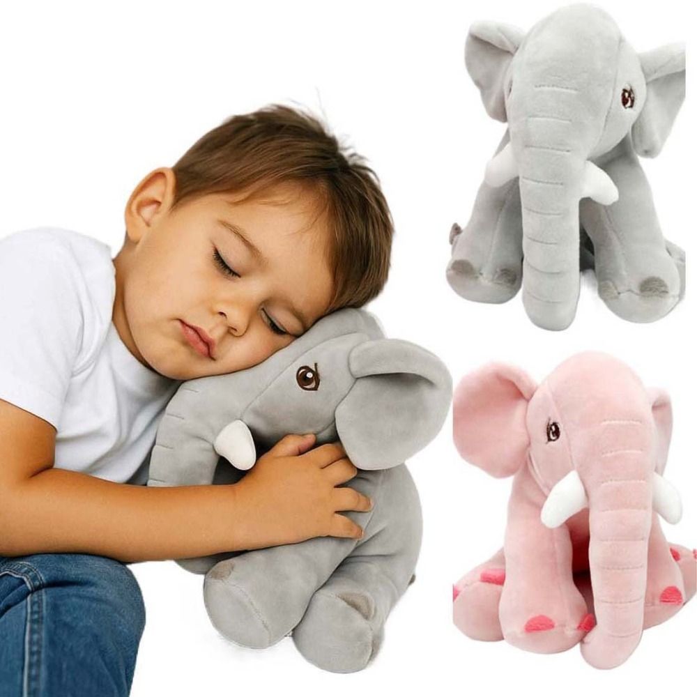 Sitting Baby Elephant Plush Toy | Soft Stuffed Animal for Kids & Babies
