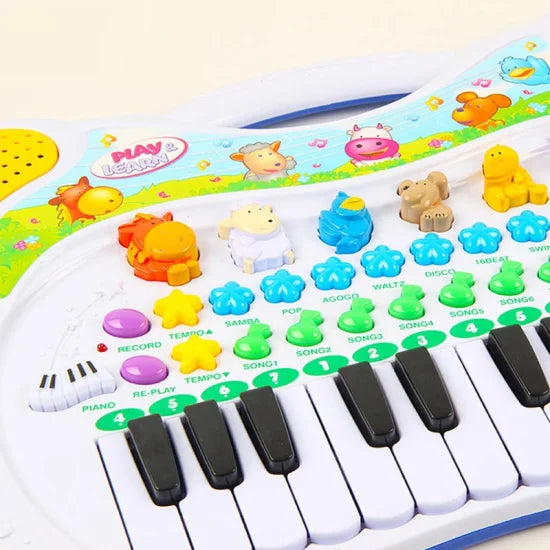 Babyplay Electronic Keyboard | Musical & Educational Animal Sounds