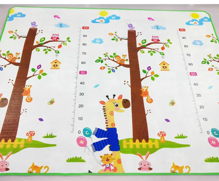 Babyplay Double-Sided Crawling Play Mat | Waterproof & Foldable Floor Mat for Babies