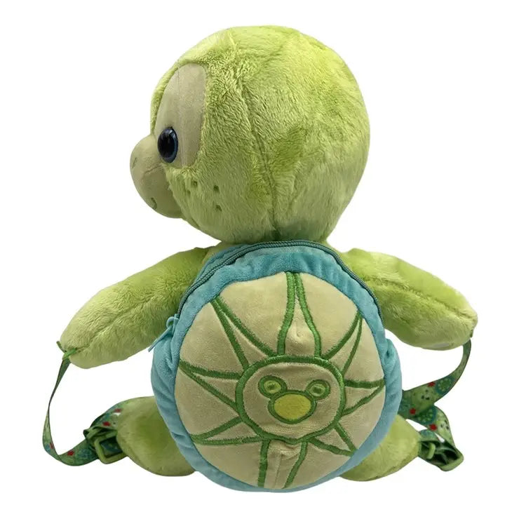 Toddler Sea Turtle Plush Backpack | Super Soft Stuffed Animal Bag for Kids