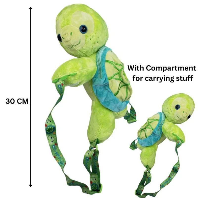 Toddler Sea Turtle Plush Backpack | Super Soft Stuffed Animal Bag for Kids