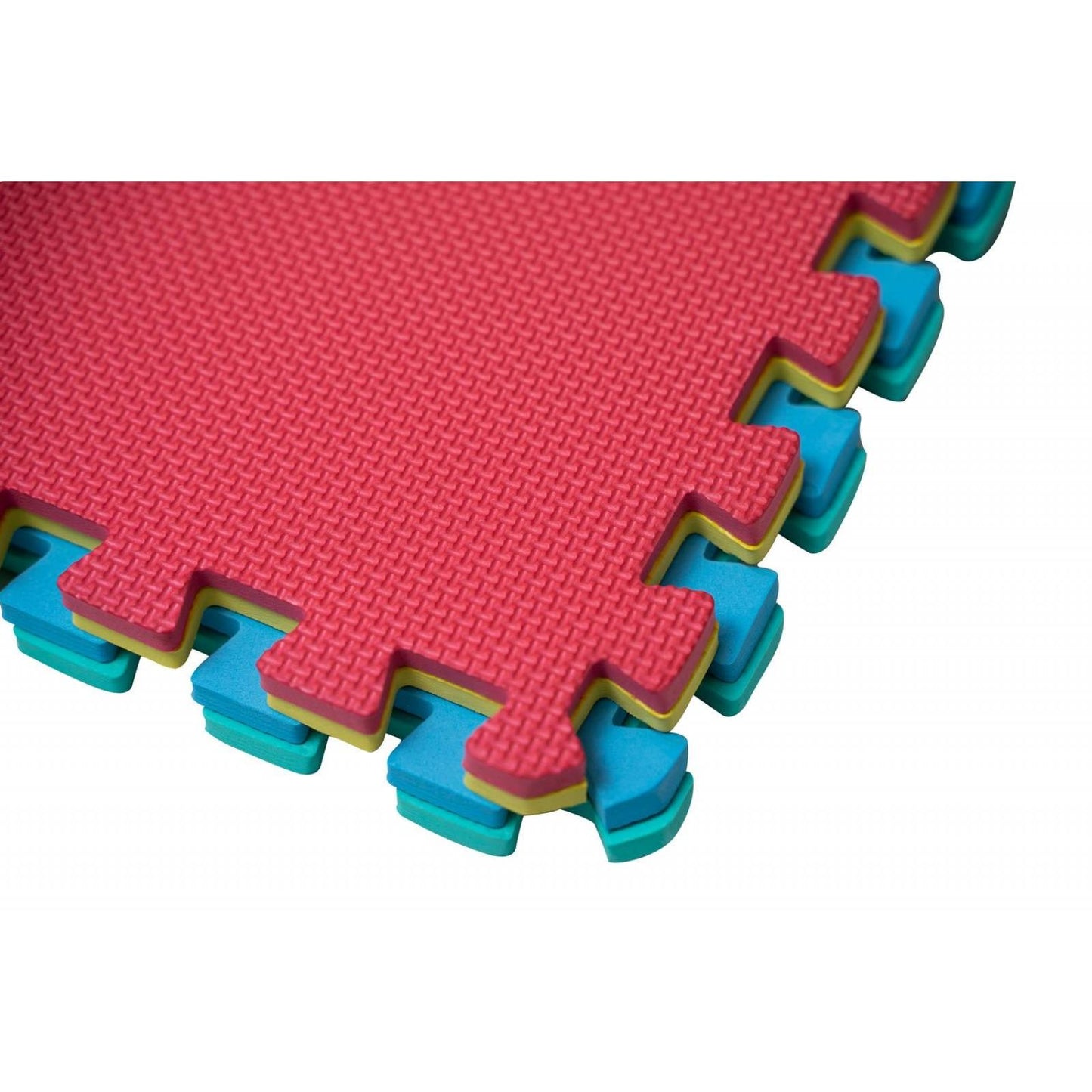 Babyplay 4 PCS MultiColor Puzzle Playmat | Soft Interlocking Foam Floor Mats for Toddler & Kids