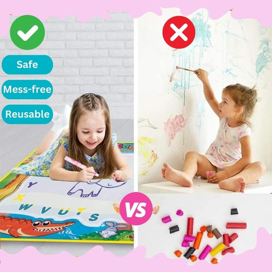 Magic Water Drawing Mat 🎨💧 - BabyPlay | Where Joyful Moments Begin! Drawing Toy