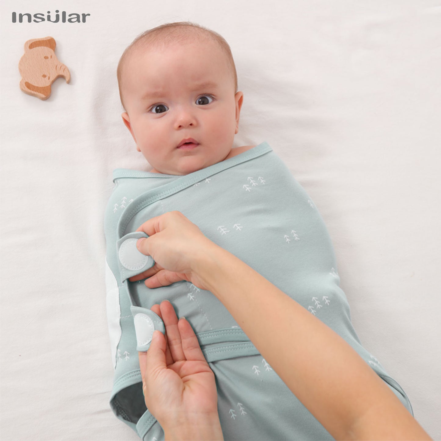 Babyplay Swaddle Me™ Ultra Comfort Adjustable Baby Wrap