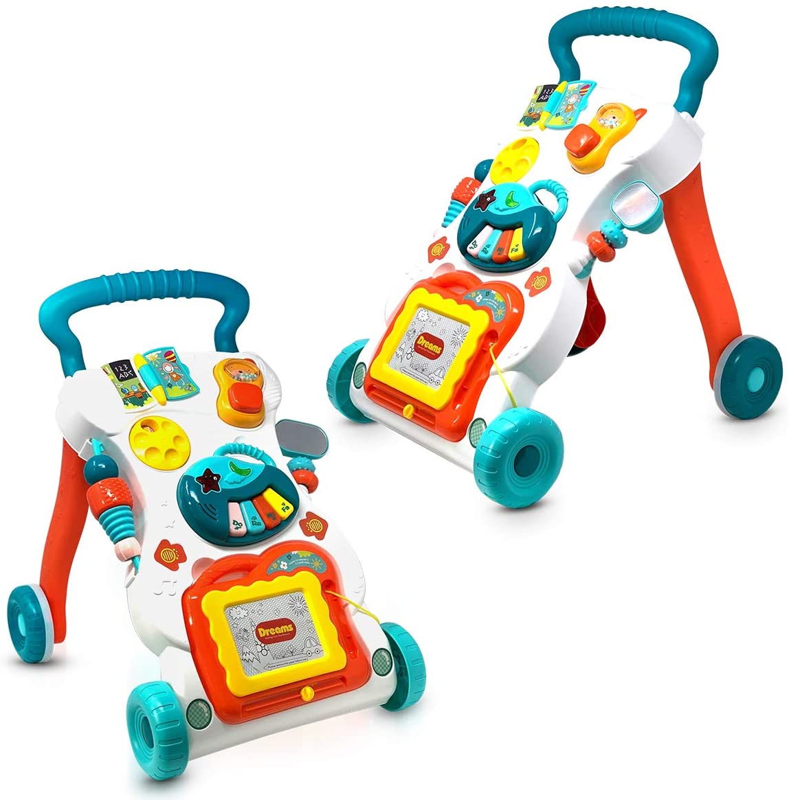 4 In 1 Baby Walker | Toddler Push Music Walker | Educational Learning Toy - Babyplay, Where Joyful Moments Begin! Baby Play Babyplay, Where Joyful Moments Begin!