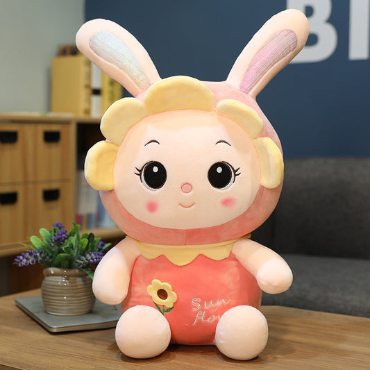 Sunflower Bunny Plushie - BabyPlay | Where Joyful Moments Begin! Baby Plush Toy
