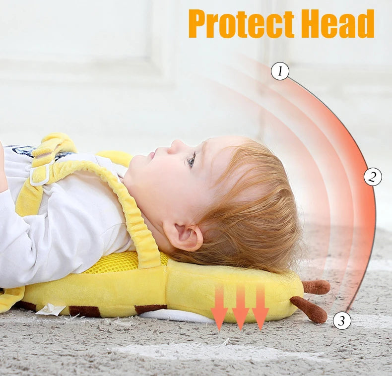 Head & Back Protector | Baby Protection Pillow 🐝 - BabyPlay | Where Joyful Moments Begin! Baby Safety