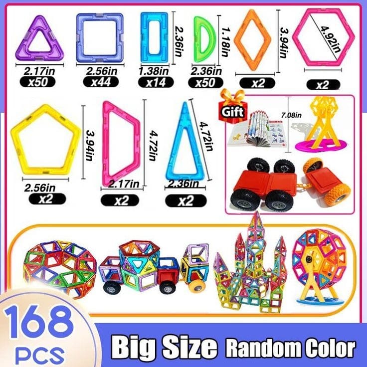 Magnetic Building Blocks 🧲🧩 - BabyPlay | Where Joyful Moments Begin! Building Toys