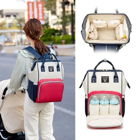 Multifunctional Large Capacity Mummy Bag - Premium Quality | Waterproof - BabyPlay | Where Joyful Moments Begin! backpack