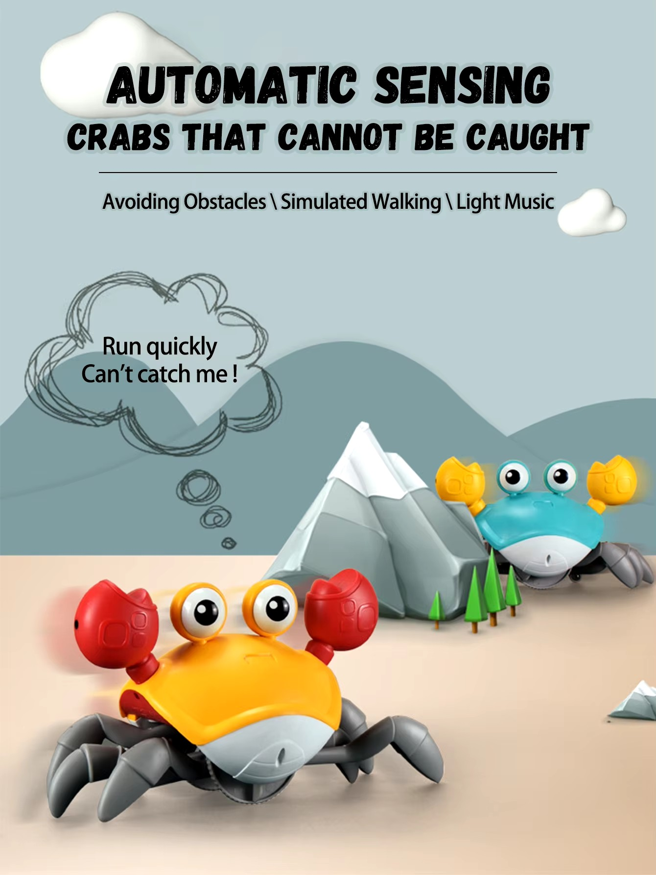 Dancing Crab Chaser 🦀✨ - BabyPlay | Where Joyful Moments Begin! Toys