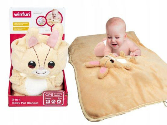 3-IN-1 Baby Bunny Pal Soft Blanket | Premium Quality - Babyplay, Where Joyful Moments Begin! Baby Play Babyplay, Where Joyful Moments Begin!