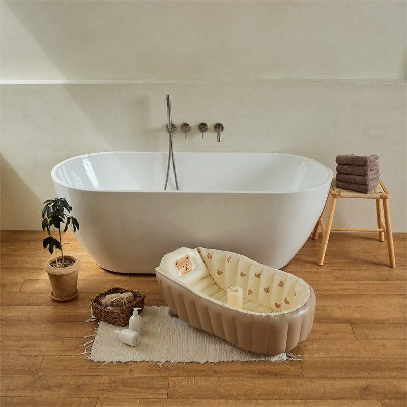 Baby Bear Inflatable Bathtub 🛁🐻 - BabyPlay | Where Joyful Moments Begin! Inflatable Bath Tub