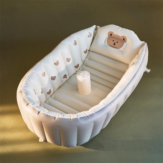Baby Bear Inflatable Bathtub 🛁🐻 - BabyPlay | Where Joyful Moments Begin! Inflatable Bath Tub