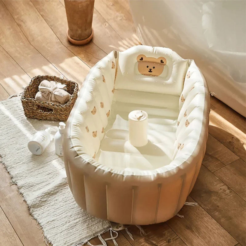 Baby Bear Inflatable Bathtub 🛁🐻 - BabyPlay | Where Joyful Moments Begin! Inflatable Bath Tub