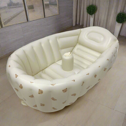 Baby Bear Inflatable Bathtub 🛁🐻 - BabyPlay | Where Joyful Moments Begin! Inflatable Bath Tub