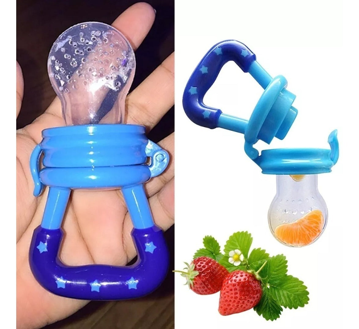 Baby Pacifier - Fresh Fruit Feeder - Infant Teething Toy - Safe Silicone - BabyPlay | Where Joyful Moments Begin! Baby Pacifier