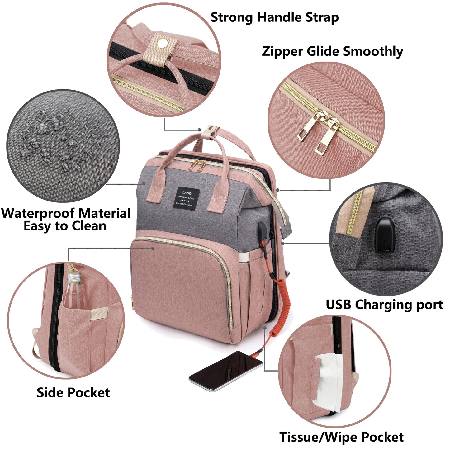 Mommy’s Travel Crib Diaper Bag 👜👶 - BabyPlay | Where Joyful Moments Begin! Baby Storage & Bed