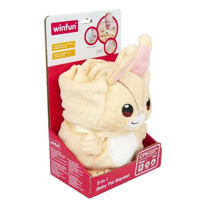 3-IN-1 Baby Bunny Pal Soft Blanket | Premium Quality - Babyplay, Where Joyful Moments Begin! Baby Play Babyplay, Where Joyful Moments Begin!