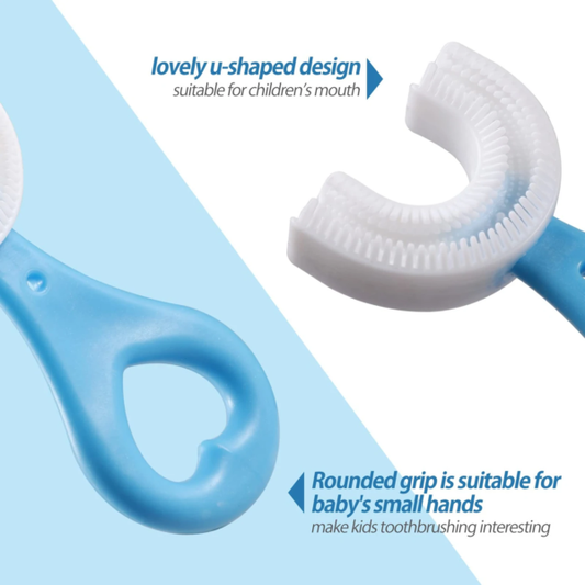 U-Shaped Baby Silicone Toothbrush | Premium Quality - Babyplay, Where Joyful Moments Begin! Baby Play Babyplay, Where Joyful Moments Begin!