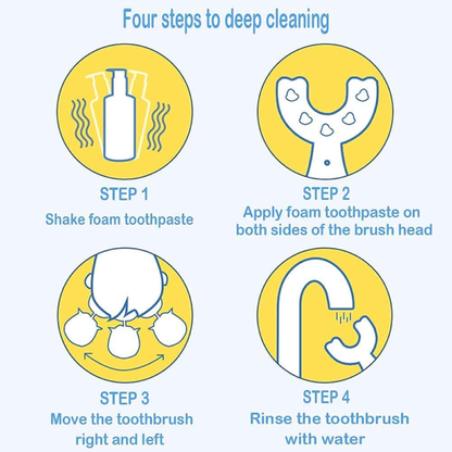 U-Shaped Baby Silicone Toothbrush | Premium Quality - Babyplay, Where Joyful Moments Begin! Baby Play Babyplay, Where Joyful Moments Begin!
