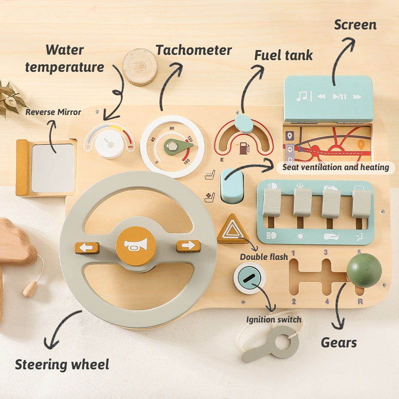 Car Simulation Activity Board 🚗🔑 - BabyPlay | Where Joyful Moments Begin! Activity Board