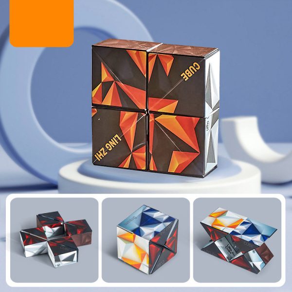 3D Geometric Cube Toy | Infinitely Reversible Magnetic Cube | Kids Reliever Fidget Toy - Babyplay, Where Joyful Moments Begin! Baby Play Babyplay, Where Joyful Moments Begin!