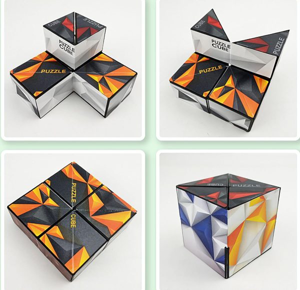 3D Geometric Cube Toy | Infinitely Reversible Magnetic Cube | Kids Reliever Fidget Toy - Babyplay, Where Joyful Moments Begin! Baby Play Babyplay, Where Joyful Moments Begin!
