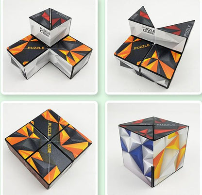 3D Geometric Cube Toy | Infinitely Reversible Magnetic Cube | Kids Reliever Fidget Toy - Babyplay, Where Joyful Moments Begin! Baby Play Babyplay, Where Joyful Moments Begin!