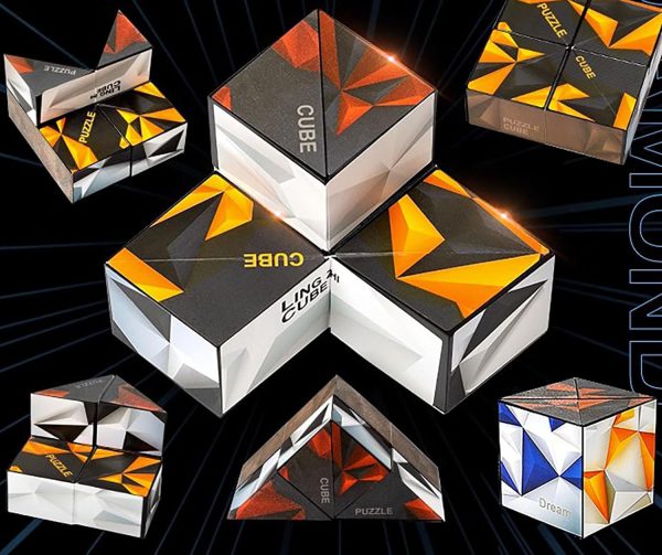 3D Geometric Cube Toy | Infinitely Reversible Magnetic Cube | Kids Reliever Fidget Toy - Babyplay, Where Joyful Moments Begin! Baby Play Babyplay, Where Joyful Moments Begin!