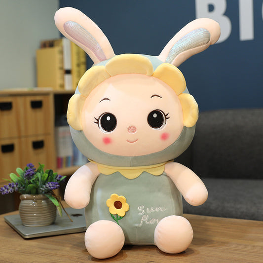 Sunflower Bunny Plushie - BabyPlay | Where Joyful Moments Begin! Baby Plush Toy