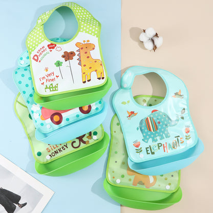 Cartoon Baby Bibs 👶🍉 - BabyPlay | Where Joyful Moments Begin! Cartoon Baby Bibs