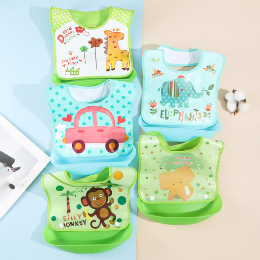 Cartoon Baby Bibs 👶🍉 - BabyPlay | Where Joyful Moments Begin! Cartoon Baby Bibs