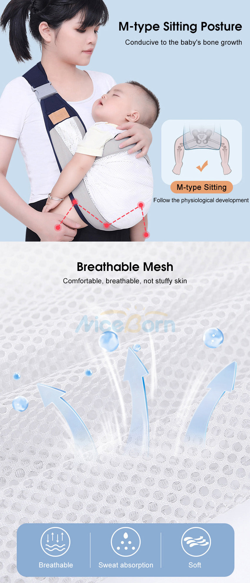 Baby Carrier - Ergonomic One Shoulder Baby Strap - Babyplay, Where Joyful Moments Begin! Baby Play Babyplay, Where Joyful Moments Begin!