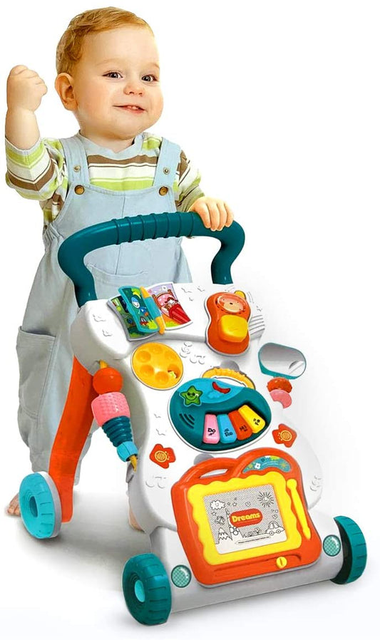 4 In 1 Baby Walker | Toddler Push Music Walker | Educational Learning Toy - Babyplay, Where Joyful Moments Begin! Baby Play Babyplay, Where Joyful Moments Begin!