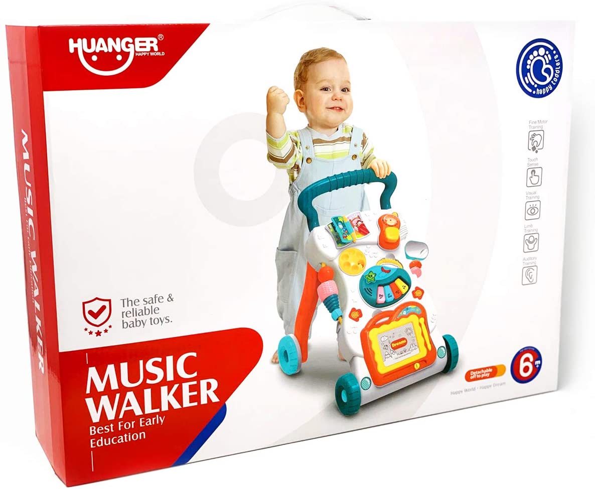 4 In 1 Baby Walker | Toddler Push Music Walker | Educational Learning Toy - Babyplay, Where Joyful Moments Begin! Baby Play Babyplay, Where Joyful Moments Begin!