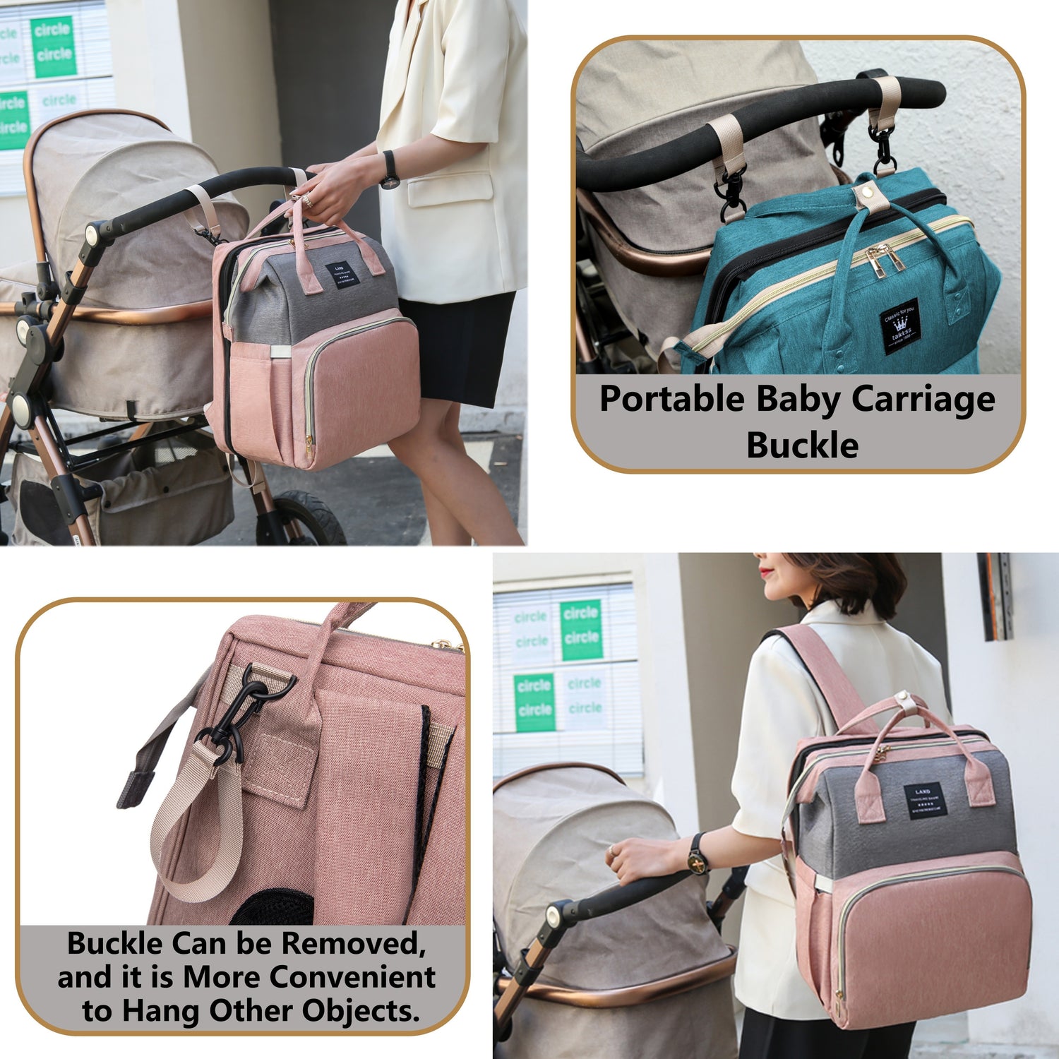 Mommy’s Travel Crib Diaper Bag 👜👶 - BabyPlay | Where Joyful Moments Begin! Baby Storage & Bed