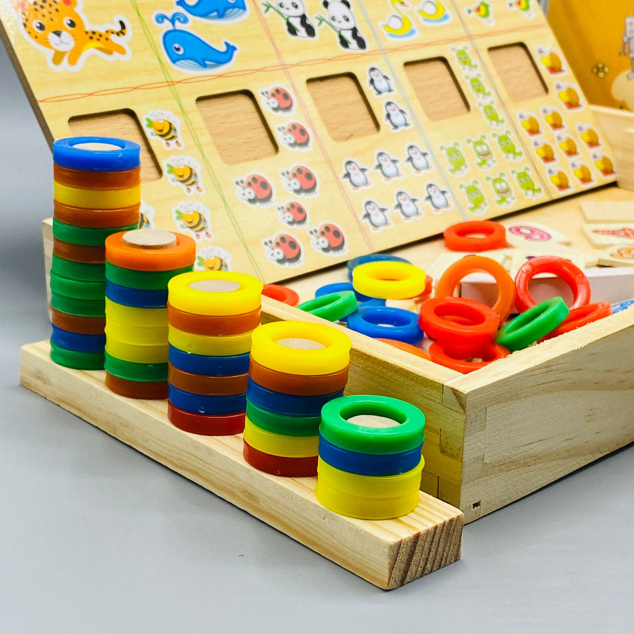 Baby Arithmetic Donut Counting Stick | Multifuctional Learning Box For Kids - Babyplay, Where Joyful Moments Begin! Baby Play Babyplay, Where Joyful Moments Begin!