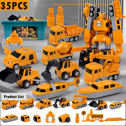 Transformer Vehicle Set 🚗🛠 - BabyPlay | Where Joyful Moments Begin!