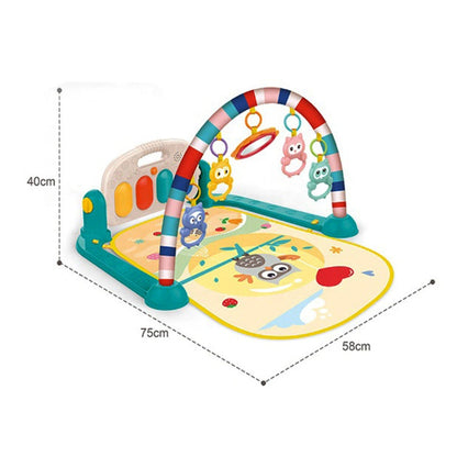 Baby Crawling Fitness Play Mat | Double Layered With Light & Music | Premium Quality - Babyplay, Where Joyful Moments Begin! Baby Play Babyplay, Where Joyful Moments Begin!