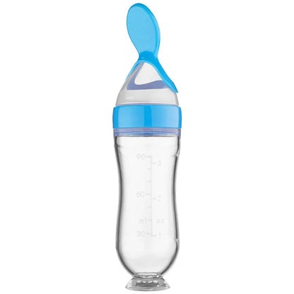 Silicone Squeezing Feeding Bottle 🍼 - BabyPlay | Where Joyful Moments Begin! Baby Feeder
