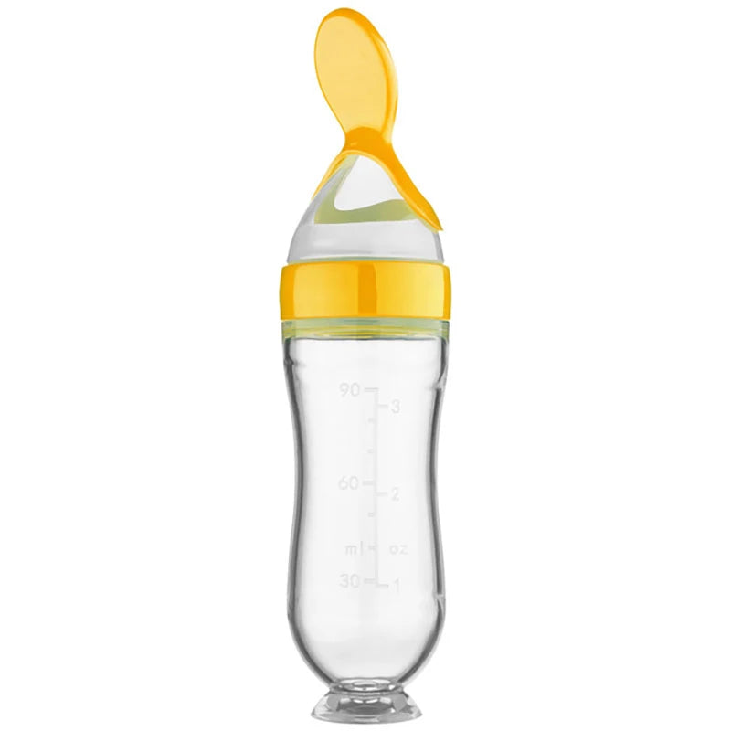 Silicone Squeezing Feeding Bottle 🍼 - BabyPlay | Where Joyful Moments Begin! Baby Feeder