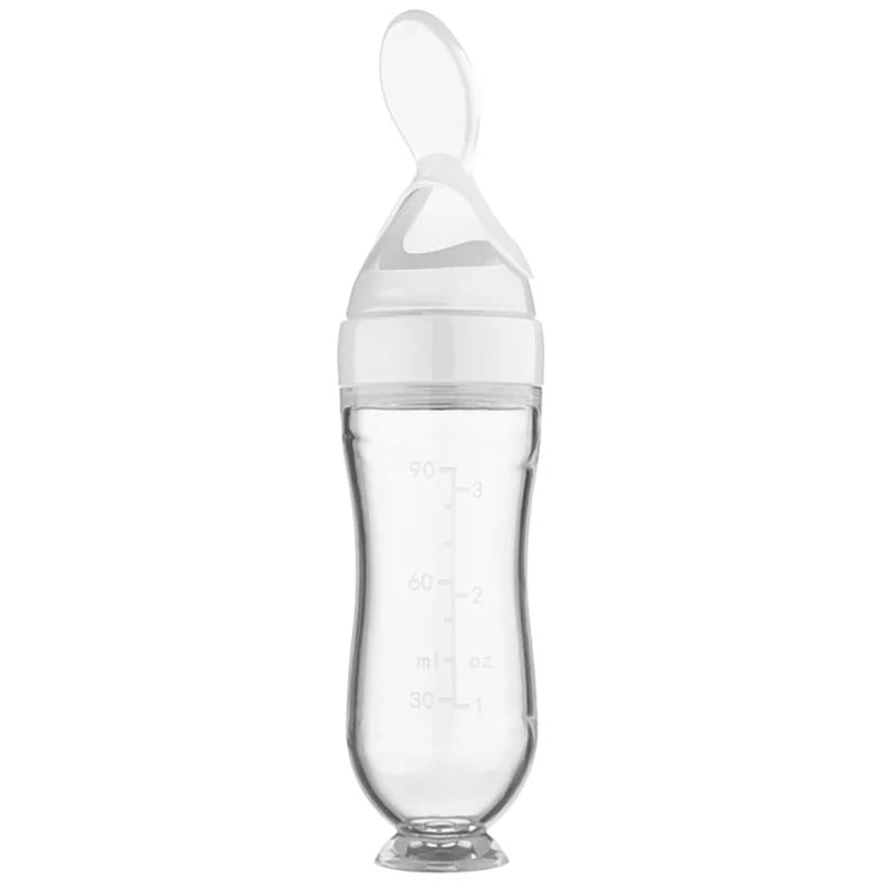 Silicone Squeezing Feeding Bottle 🍼 - BabyPlay | Where Joyful Moments Begin! Baby Feeder