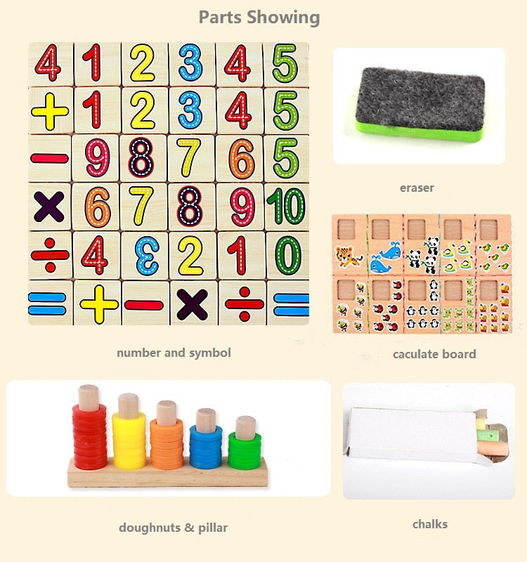 Baby Arithmetic Donut Counting Stick | Multifuctional Learning Box For Kids - Babyplay, Where Joyful Moments Begin! Baby Play Babyplay, Where Joyful Moments Begin!