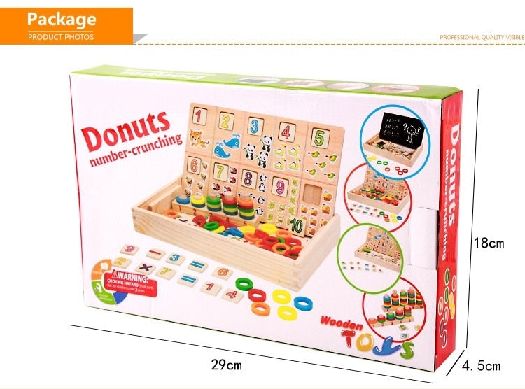 Baby Arithmetic Donut Counting Stick | Multifuctional Learning Box For Kids - Babyplay, Where Joyful Moments Begin! Baby Play Babyplay, Where Joyful Moments Begin!