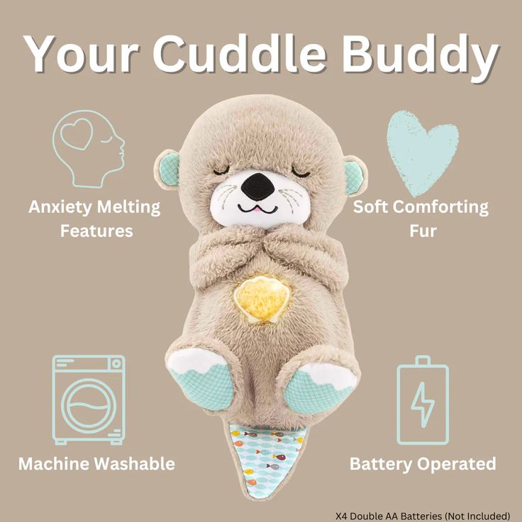 Breathing Plush Companion 🐻✨ - BabyPlay | Where Joyful Moments Begin! Baby Sensory
