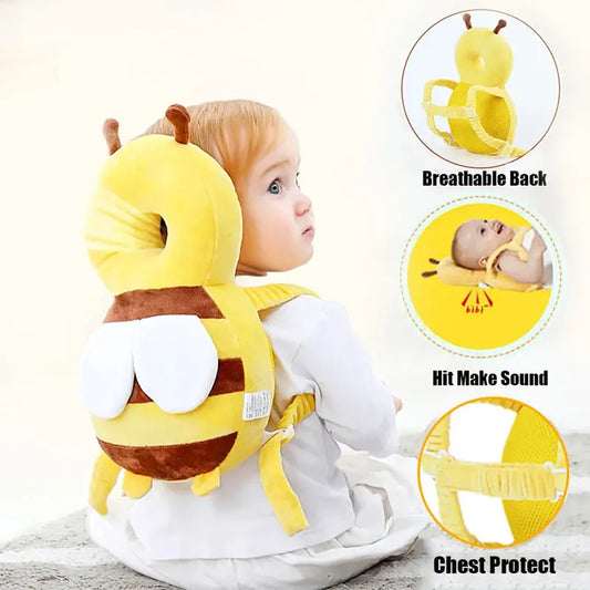 Head & Back Protector | Baby Protection Pillow 🐝 - BabyPlay | Where Joyful Moments Begin! Baby Safety