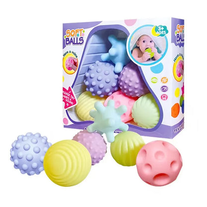 6 PCS Baby Rattle Sensory Balls | Babyplay 🎈👶 - BabyPlay | Where Joyful Moments Begin! Baby Sensory