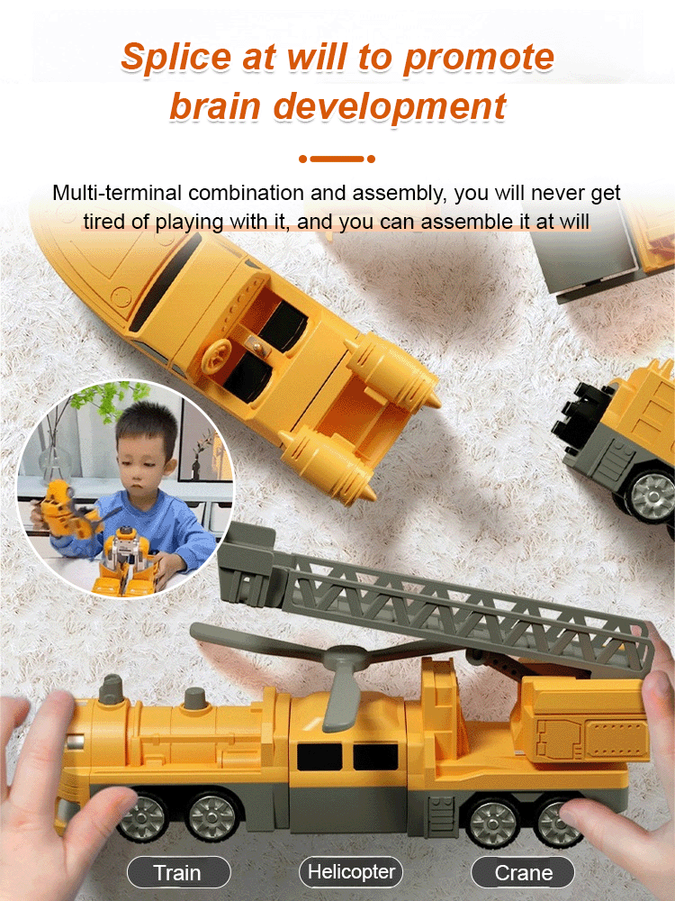 Transformer Vehicle Set 🚗🛠 - BabyPlay | Where Joyful Moments Begin!