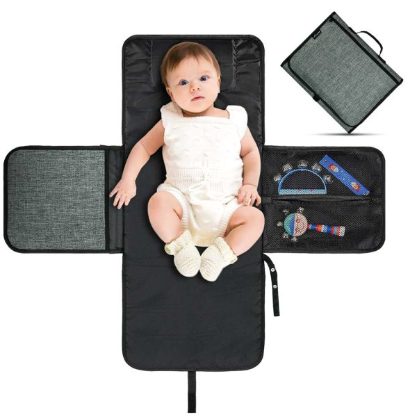 Waterproof Baby Diaper Changing Mat (Diaper Pocket + Wipes Pocket) - Babyplay, Where Joyful Moments Begin! Baby Play Babyplay, Where Joyful Moments Begin!